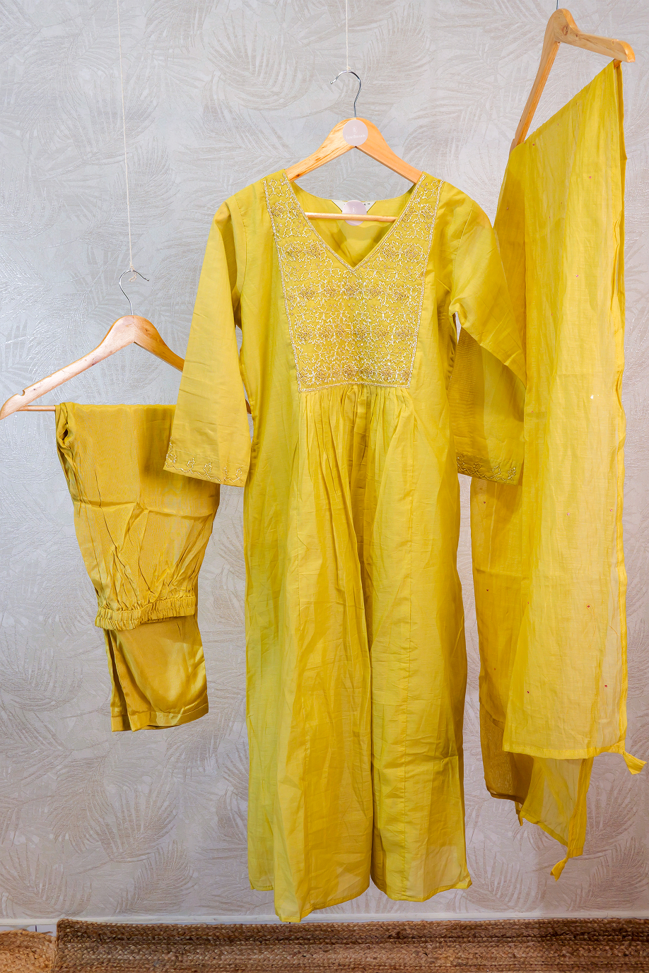 Yolk worked 3 Piece Salwar set