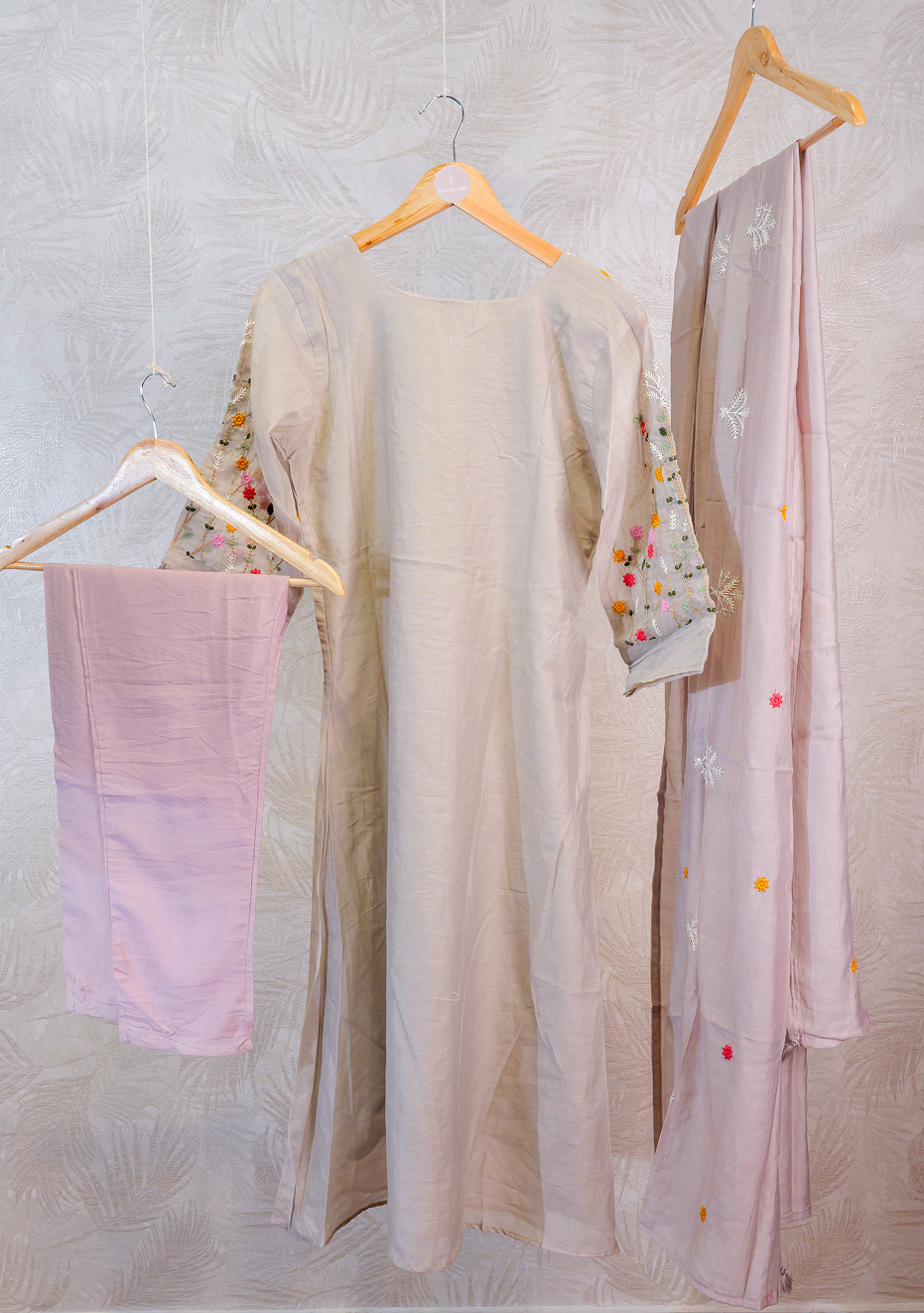Elegent Party Wear 3 Piece Salwar Set