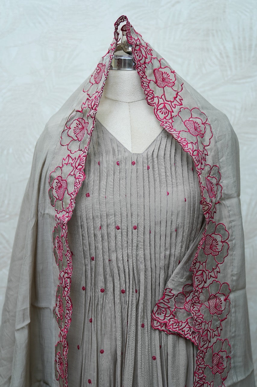 Chanderi Silk Salwar Suit Set