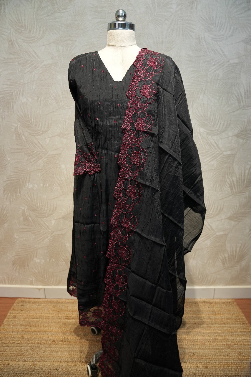 Chanderi Silk Salwar Suit Set