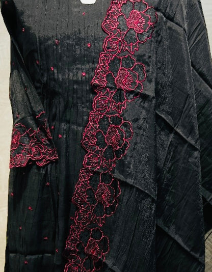 Chanderi Silk Salwar Suit Set