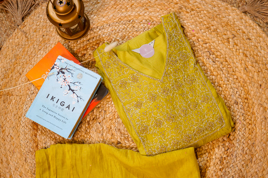Yolk worked 3 Piece Salwar set