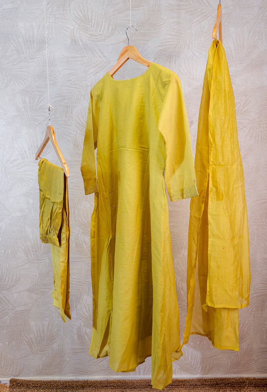 Yolk worked 3 Piece Salwar set
