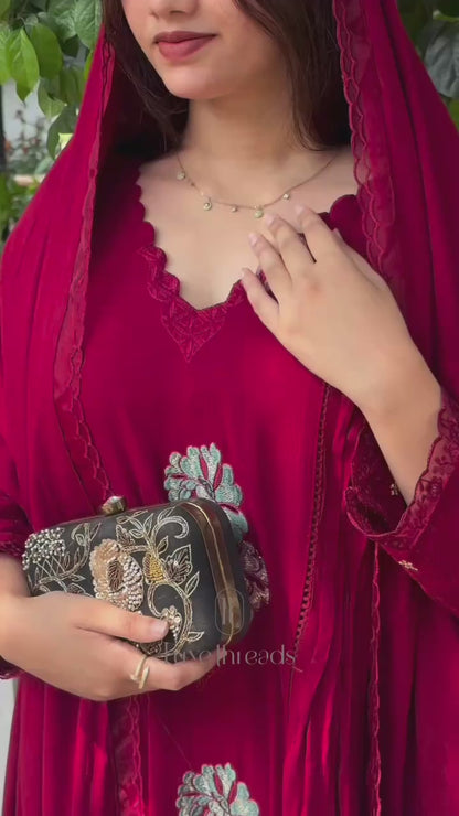 Wrinkle Rayon Salwar Suit Set