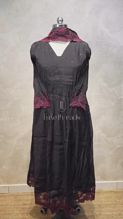 Chanderi Silk Salwar Suit Set